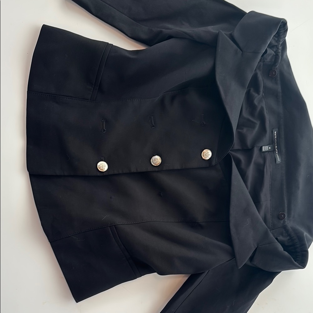 White House Black Market Black Blazer Classic Minimalist Design